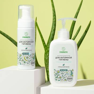 Натуральный гель для интимной гигиены с молочной кислотой SYNERGETIC, 250 мл, Варианты: Гель для интимной гигиены, изображение 4