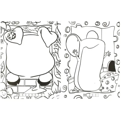 Книжка-раскраска с наклейками. Веселый зоопарк. Ассортимент. 4 — вида