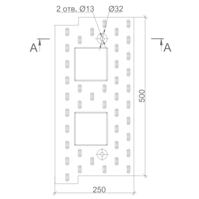 Съезд с бордюра СБ-500 средний элемент Arec, изображение 3