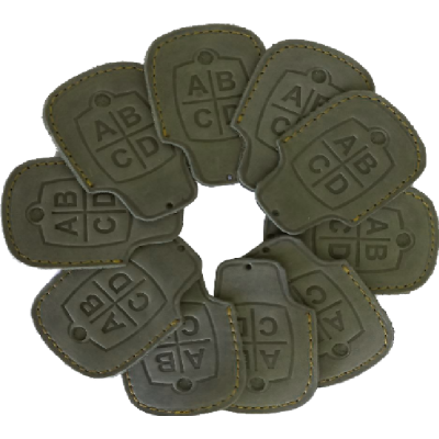 Чехол из натуральной кожи для пультов в корпусах E и К зеленый, Цвет: зеленый, изображение 4