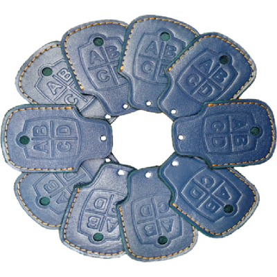 Чехол из натуральной кожи для пультов в корпусах E и К синий, Цвет: синий, изображение 7