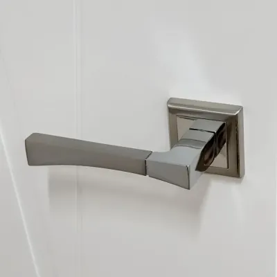 Дверная ручка Rucetti RAP 12-S SN/CP цвет - никель/хром, изображение 4