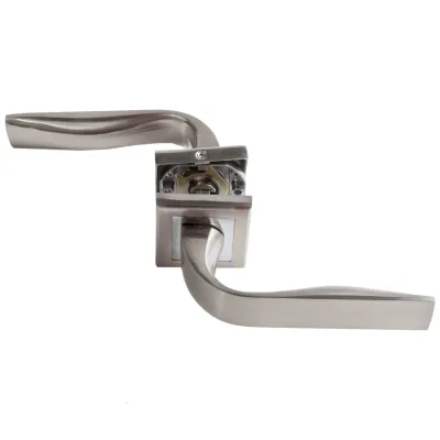 Дверная ручка RUCETTI RAP 15-S SN/CP белый никель, изображение 2