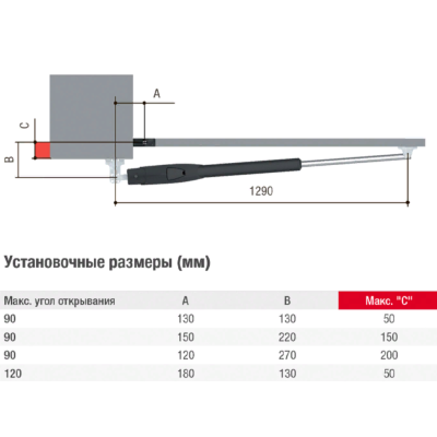 Комплект автоматики CAME ATS30AGM combo KIT2 для распашных ворот на основе привода ATS30AGS, изображение 3