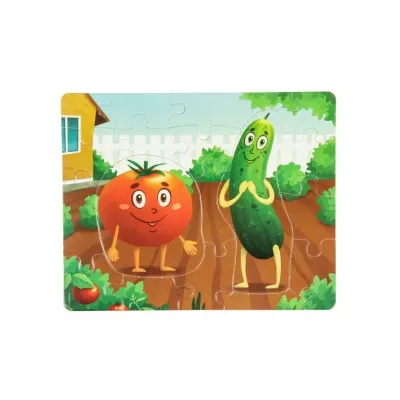 Мягкие Магнитные пазлы помидор и огурец
