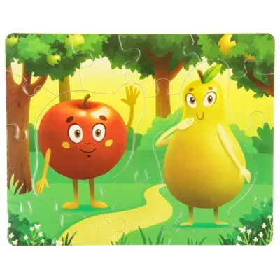 Мягкие Магнитные пазлы яблоко и груша