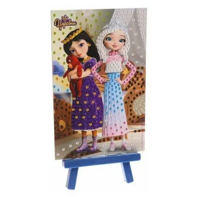 Набор для детского творчества. Царевны. Алмазная мозаика. (арт. АМ10) (Мульти Арт)