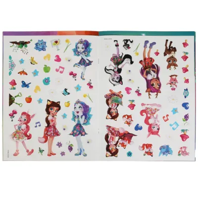 Наклейки перевертыши 2 в 1 Энчантималс, Хранительницы леса, Лесные красавицы. УМКА