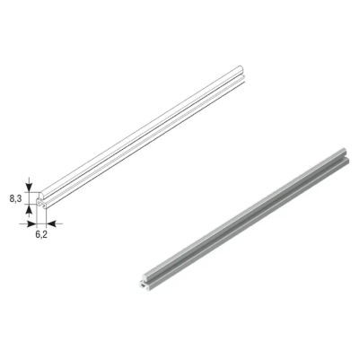 DoorHan профиль концевой RA45KN015 черный, изображение 2