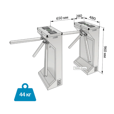Турникет-трипод БЛОКПОСТ ТРД 600, изображение 5