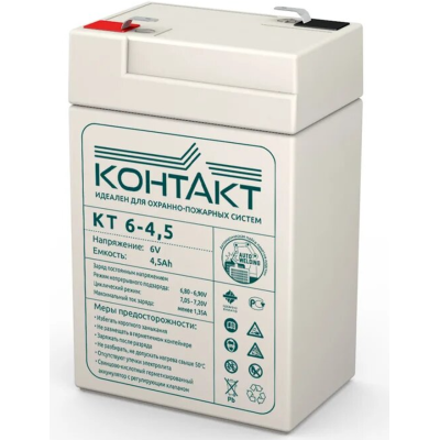 Аккумуляторная батарея КОНТАКТ КТ 6-4,5 (6V / 4,5Ah), изображение 3