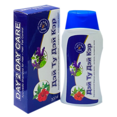 Day 2 Day Care (Дэй Ту Дэй Кэр) шампунь аюрведический. Контроль выпадения волос, 200 мл. Артикул: D2DSAMKBI, изображение 2