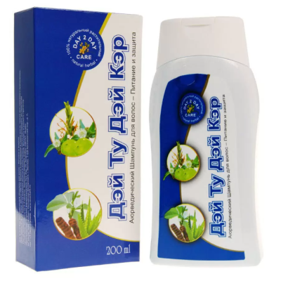 Аюрведический шампунь Day 2 Day Care (Дэй Ту Дэй Кэр). Питание и защита 200 мл. Артикул: D2DSAMPIZ, изображение 2