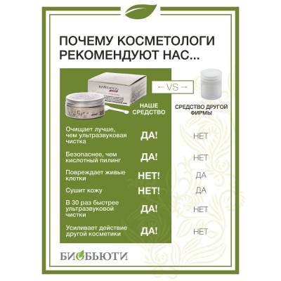 Биочистка серебряная ЭЛИТ для жирной, комбинированной и нормальной кожи БиоБьюти, 70 г, Варианты: Биочистка серебряная Элит для жирной кожи, Вес: 70, изображение 5