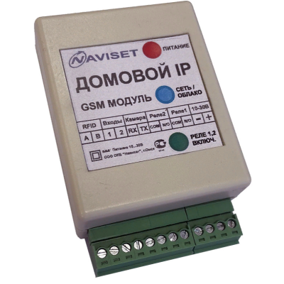 GSM модуль Naviset для управления воротами и шлагбаумами Домовой DIN 15000 2G, Варианты: Домовой DIN 15000 2G