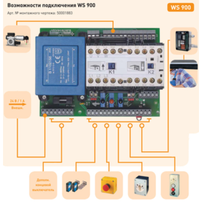 Электропривод GFA SE 9.24-25,40 NES SK WS900 Bfg. 31 Fk 380V до 400 кг, изображение 3