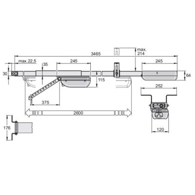 Комплект автоматики SOMMER для секционных ворот Aperto Blue Magic 600. Артикул: C2702., Варианты: Комплект привода Aperto Blue Magic 600, изображение 3