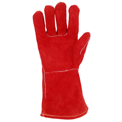 Утепленные краги сварщика ТРЭК, спилковые, пятипалые, изображение 5