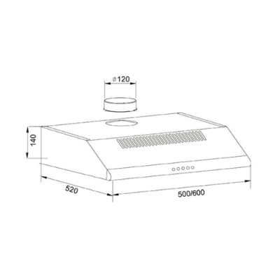Подвесные вытяжки UP-60C (F)