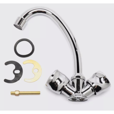 Смеситель для мойки aQuaDv, 0021-01 с большим изливом, Варианты: смеситель 0021-01, изображение 2