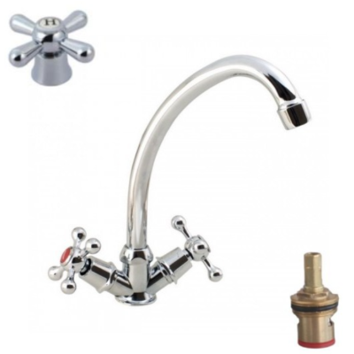 Смеситель для мойки aQuaDv, 002-03, Варианты: смеситель 002-03, изображение 2