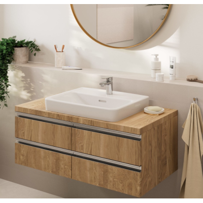 Vernis Blend смеситель для раковины, однорычажный, 70 со сливным гарнитуром, Варианты: смеситель хром 71550000, изображение 6