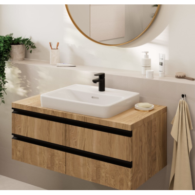 Hansgrohe Vernis Blend смеситель 71558670 черный для раковины, однорычажный, 70 без сливного гарнитура, Варианты: смеситель черный 71558670, изображение 3