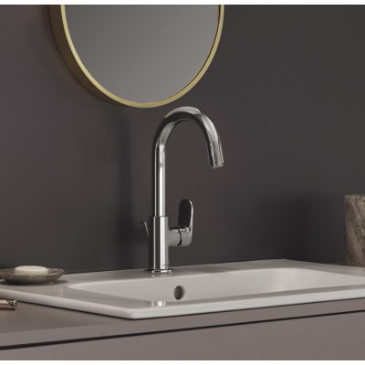 Hansgrohe Vernis Blend смеситель для раковины, однорычажный, 210, с поворотным изливом и сливным гарнитуром хром 71554000, изображение 2