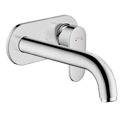 Hansgrohe Vernis Blend смеситель 71576000 для раковины, однорычажный, скрытого монтажа, настенный, с изливом 20,7 см, Варианты: смеситель хром 71576000