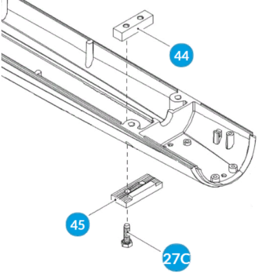 CAME 119RID270 упоры механические для приводов распашных ворот серии AMICO, изображение 2