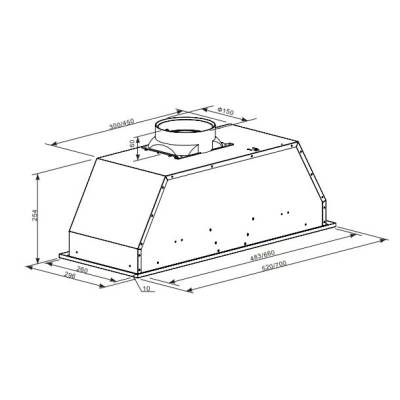 Кухонная вытяжка OASIS MAKING EVERYWHERE UM-52W, Варианты: Модель UM-52W