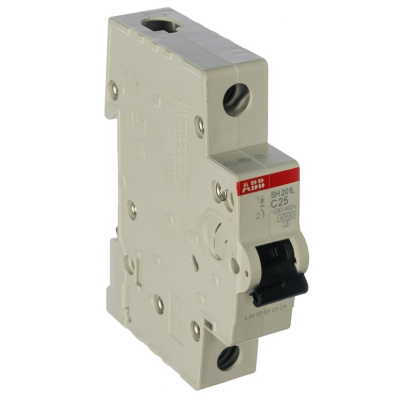 SH201L C25 автоматический выключатель 1-полюсный, 25А, 4.5кА (хар-ка C) ABB, изображение 2