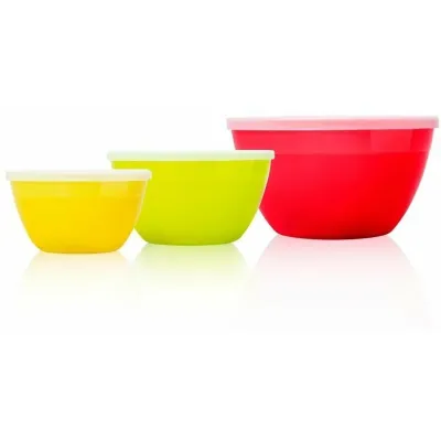 Набор мисок с крышками Hausmann, 3шт HM-080513, изображение 2