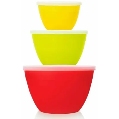 Набор мисок с крышками Hausmann, 3шт HM-080513, изображение 3