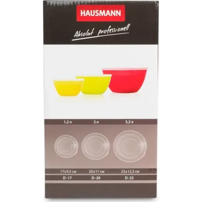 Набор мисок с крышками Hausmann, 3шт HM-080513, изображение 7