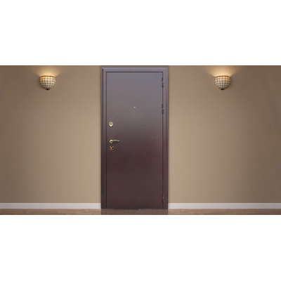 Стальная дверь "Стандарт". Заказная модель., Цвет с внутренней стороны: венге, Размер блока: 880х2050, Сторона открывания: левая (петли слева), изображение 4