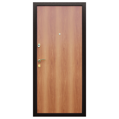 Стальная дверь "Стандарт". Заказная модель. «Орех миланский», Цвет с внутренней стороны: орех миланский, Размер блока: 960х2050, Сторона открывания: правая (петли справа), изображение 2