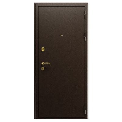 Стальная дверь "Стандарт". Заказная модель. «Орех миланский», Цвет с внутренней стороны: орех миланский, Размер блока: 880х2050, Сторона открывания: левая (петли слева)