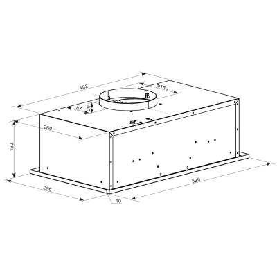 Встраиваемая вытяжка VM-52W