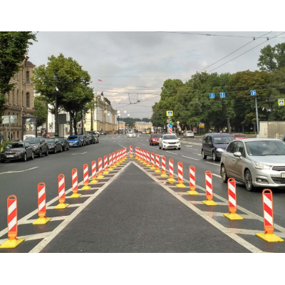 Делиниатор дорожный Arec из композитного материала ДЛ-1000 (сепаратор). Средней элемент., изображение 7