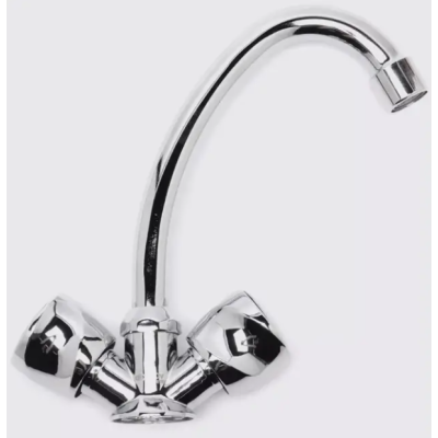 Смеситель для мойки aQuaDv, керамическая кран-букса, металлическая гайка Артикул 003-02, Варианты: смеситель 003-02, изображение 2