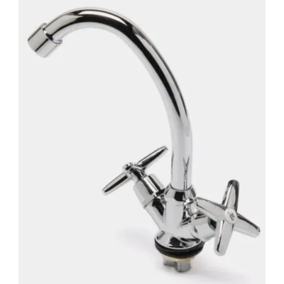 Смеситель для мойки aQuaDv, керамическая кран-букса, металлическая гайка Артикул 003-07, Варианты: смеситель 003-07, изображение 2