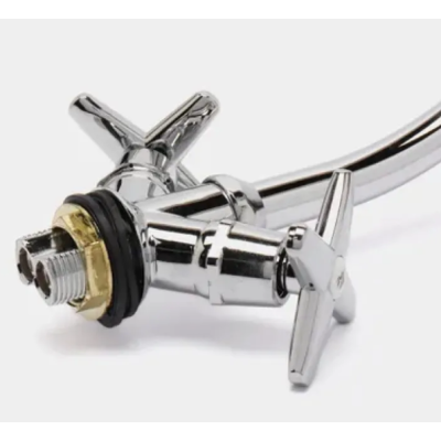 Смеситель для мойки латунь aQuaDv, керамическая кран-букса, металлическая гайка Артикул 003-01 brass, Варианты: смеситель 003-01 brass, изображение 4