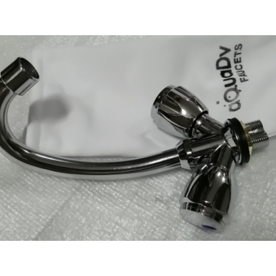 Смеситель для мойки латунь aQuaDv, керамическая кран-букса, металлическая гайка Артикул 003-04 brass, Варианты: смеситель 003-04 brass, изображение 3