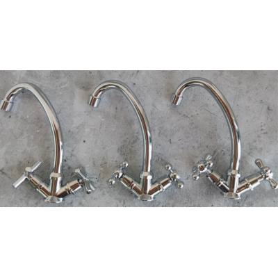 Смеситель для мойки атунь aQuaDv, керамическая кран-букса, шпиль Арт brass 002-03, Варианты: смеситель brass 002-03, изображение 4