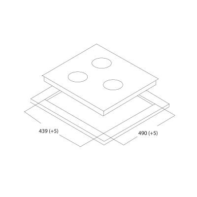 Встраиваемая варочная панель Oasis P-3MWT