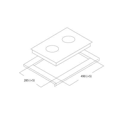 Встраиваемая варочная панель газовая making oasis everywhere P-MEWGD