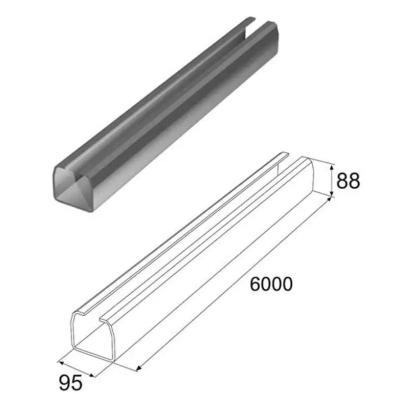 Балка прокатная 95х88х5 DOORHAN DHS95/M, изображение 3