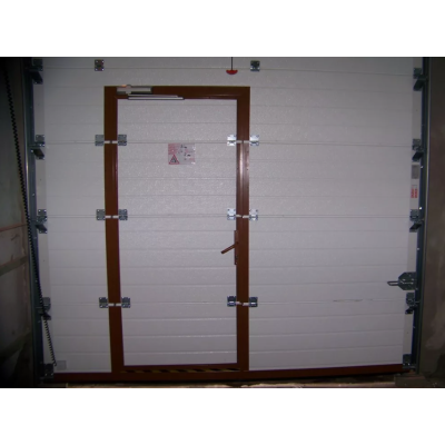 Комплект для врезки калитки в секционные ворота ZAIGER толщиной 40 мм., Цвет: коричневый, изображение 2