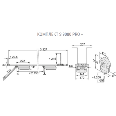 Комплект автоматики SOMMER для секционных ворот S 9110 pro+. Артикул: S10156., изображение 8
